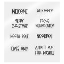 Christmas Winter Woodland Winter Woodland wooden decoration set