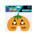 Pumpkin Orange felt mask 19 cm