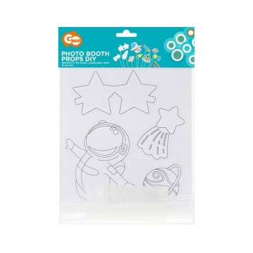 Space Universe colorable photo prop 10-piece set