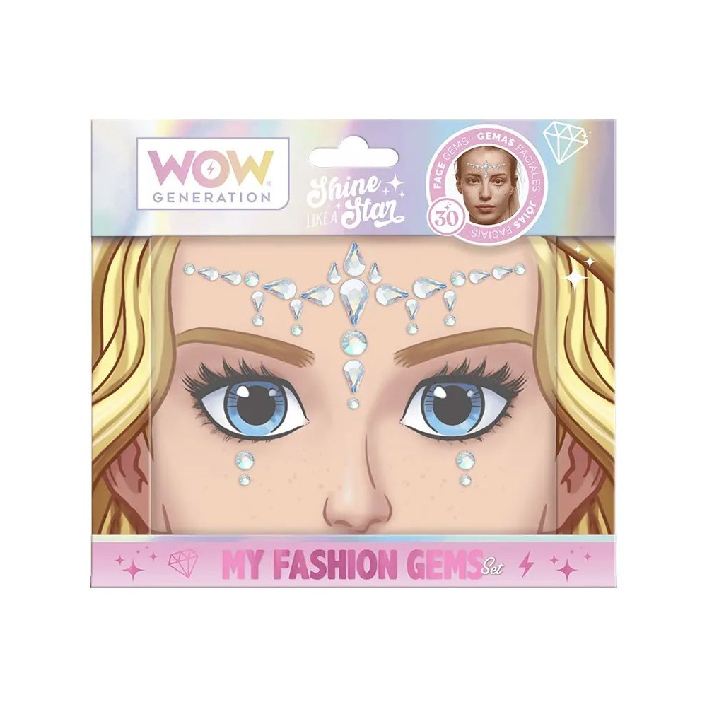 WOW Generation face sticker with self-adhesive rhinestones
