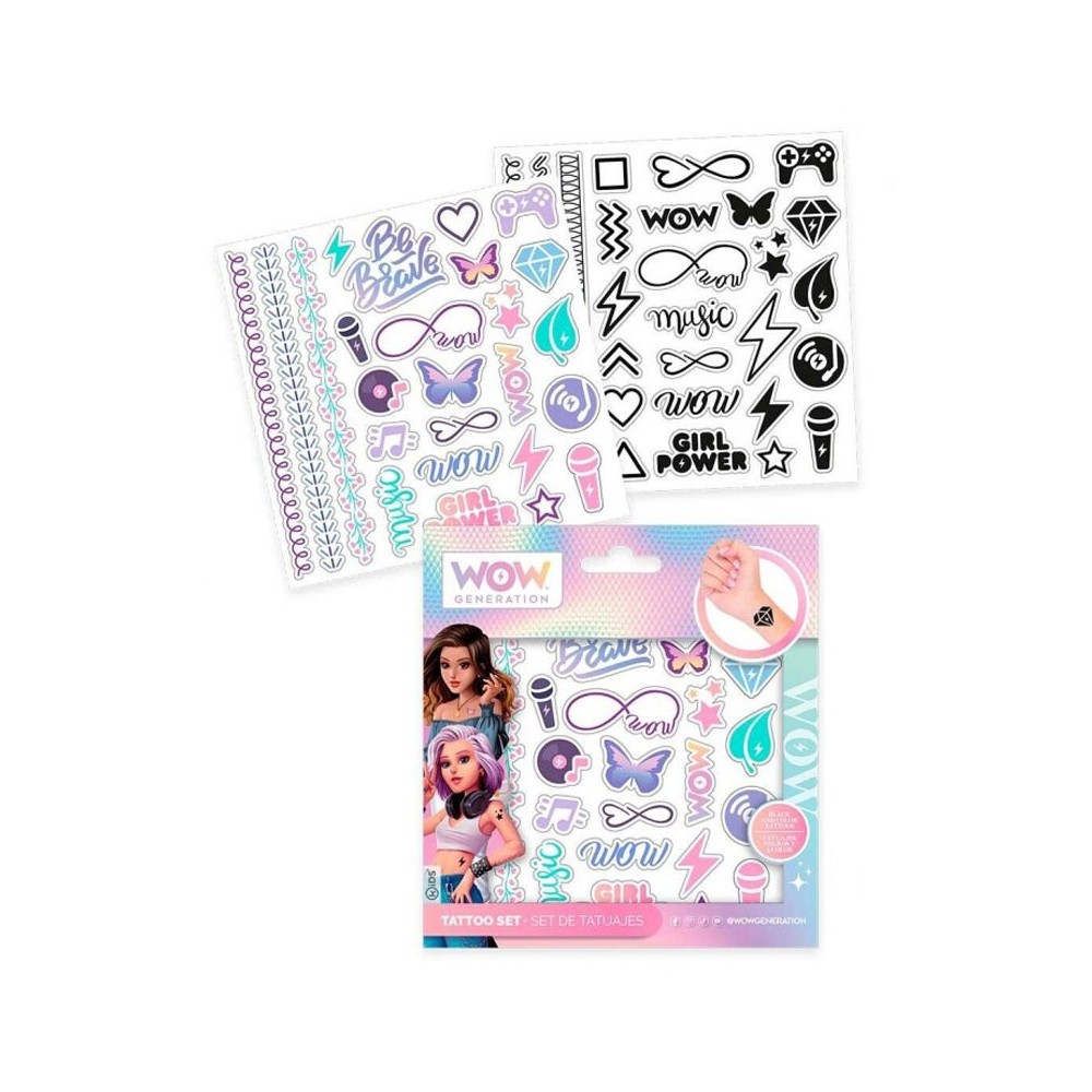 WOW Generation tattoo 2 sheets