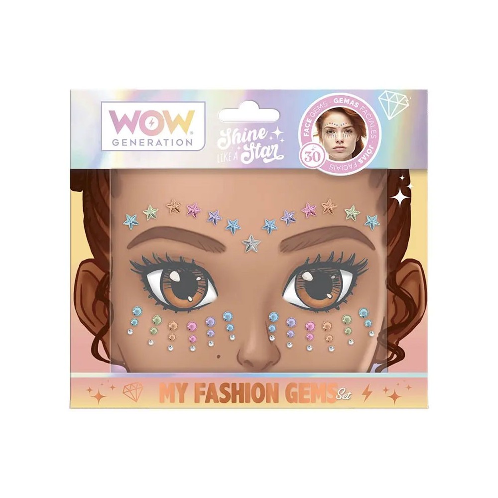 WOW Generation face sticker with self-adhesive rhinestones