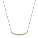 Victoria Gold-colored necklace with white stones