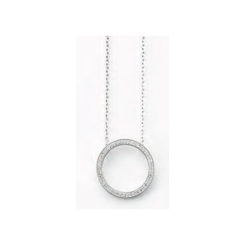 Victoria Silver-colored White Stone Necklace