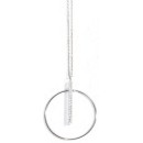 Victoria Silver-colored white stone necklace