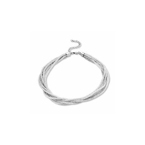 Victoria Silver Mesh Necklace