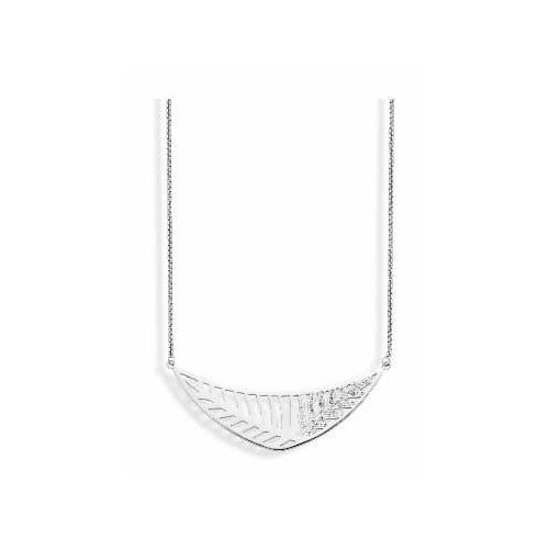 Victoria Silver-colored Jungle necklace with stones