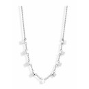 Victoria Square patterned necklace in silver color