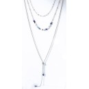 Victoria Silver-Colored Beaded Necklace