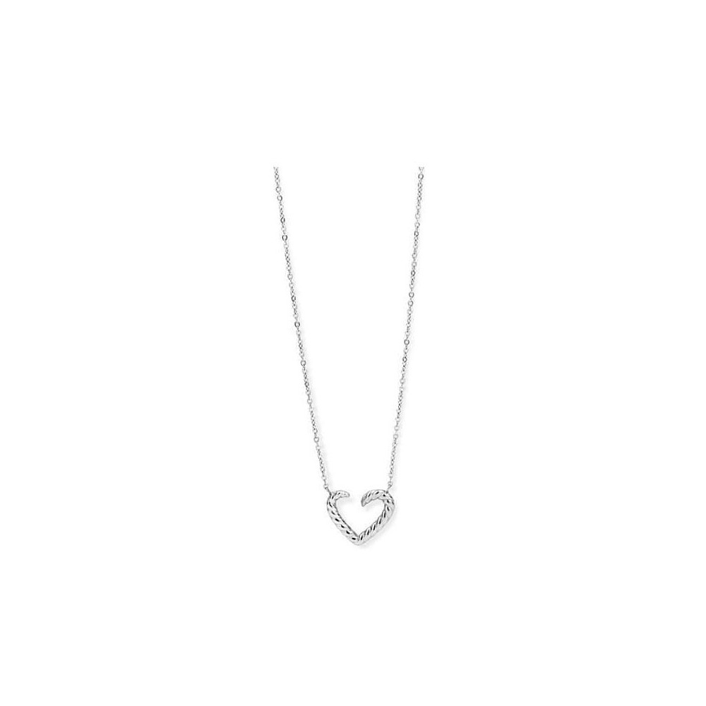 Victoria Silver Heart Necklace