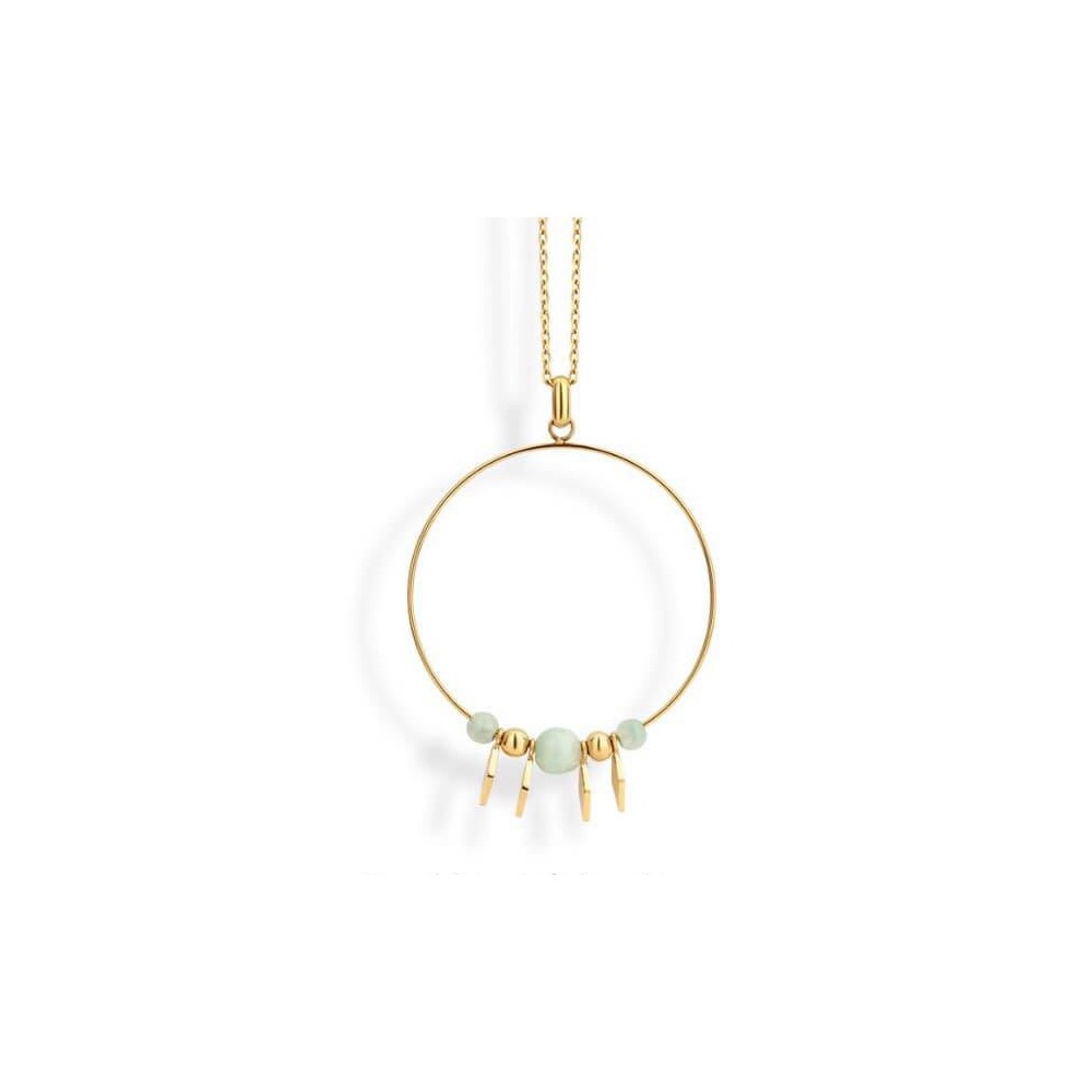 Victoria Beaded Gold-Colored Necklace