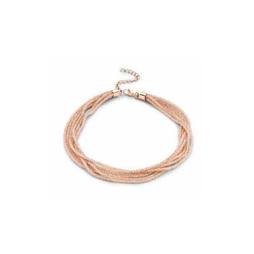Victoria Rose Gold-Colored Stone Necklace