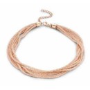 Victoria Rose Gold-Colored Stone Necklace