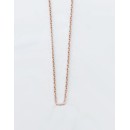 Victoria Rose gold colored necklace