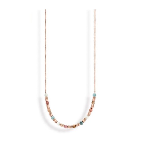 Victoria Rose gold colored bead necklace