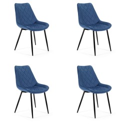 4x KRZESŁO SJ.0488 GRANATOWY