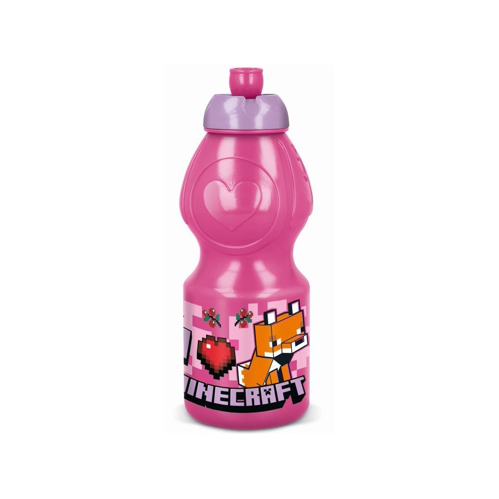 Minecraft Girls Line bottle, sports bottle 400 ml Grade II