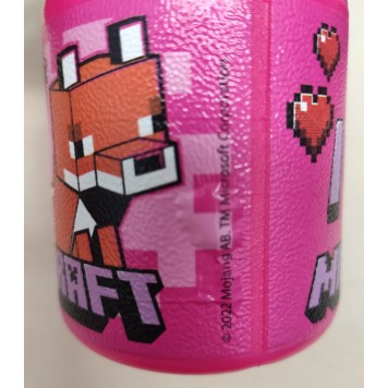 Minecraft Girls Line bottle, sports bottle 400 ml Grade II