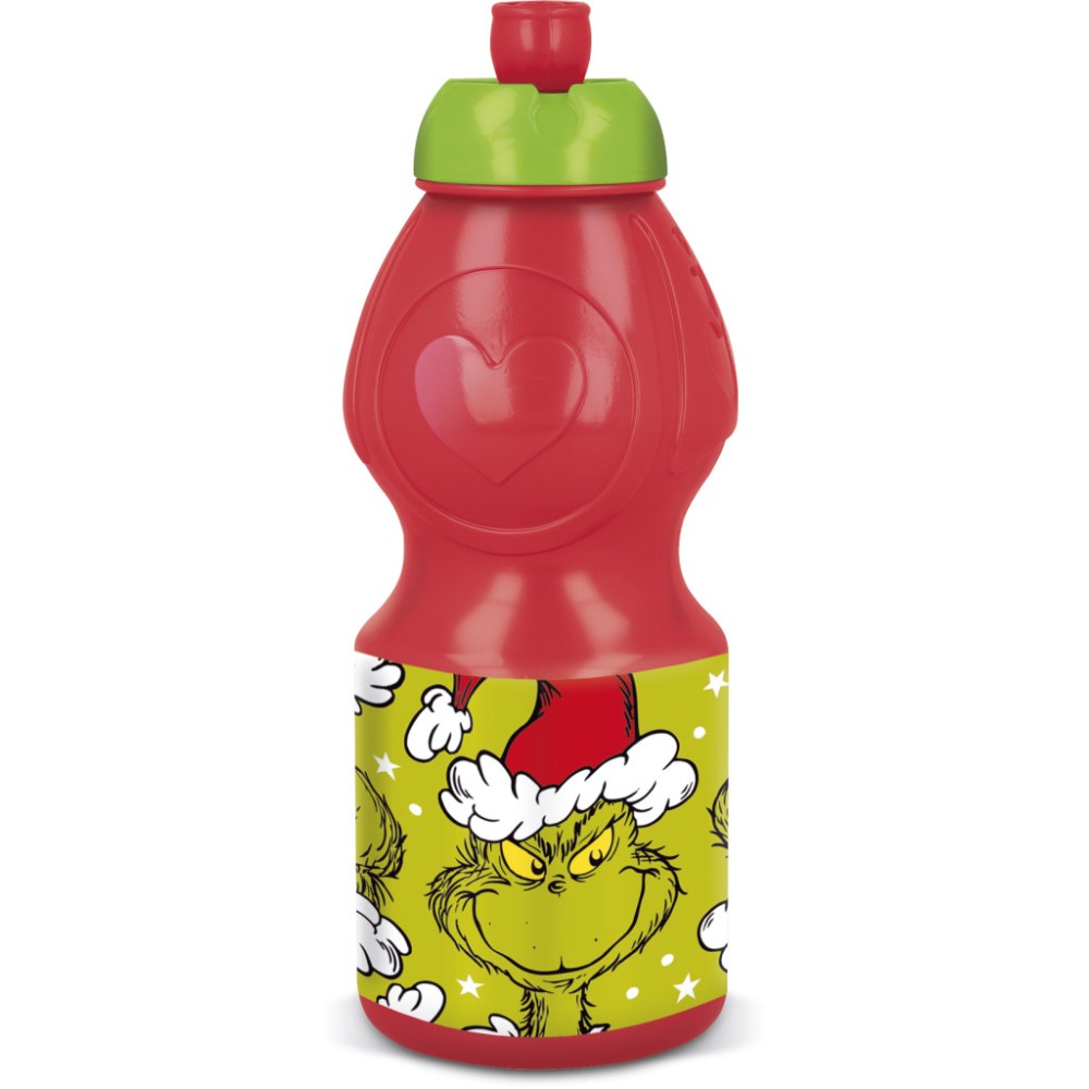 The Grinch Christmas Mischief plastic sports bottle 400 ml