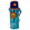 Jungle Jungle, Animal aluminum bottle with carabiner 600 ml