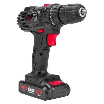Wkrętarka AKUMULATOROWA Wiertarka LCD 2x Aku 20V Red Technic RTWA0033