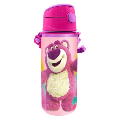 Disney Toy Story Lotso aluminum straw bottle with hook 600 ml