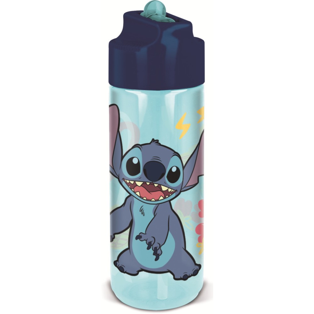 Disney Lilo and Stitch Palms Hydro tritan plastic straw water bottle 540 ml