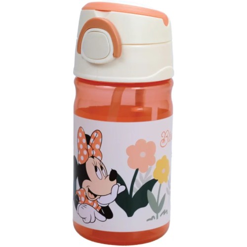 Disney Minnie  Floral plastic bottle with hook 350 ml