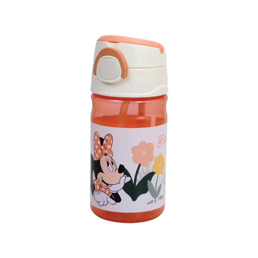 Disney Minnie  Floral plastic bottle with hook 350 ml