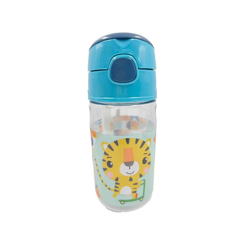 Fisher-Price Animals Tyger plastic water bottle with hook 350 ml