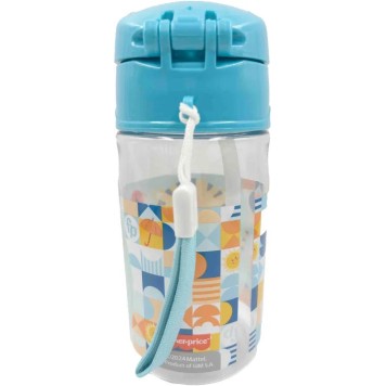 Fisher-Price Animals Tyger plastic water bottle with hook 350 ml