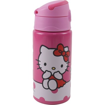 Hello Kitty Sweet aluminum bottle with hook 500 ml