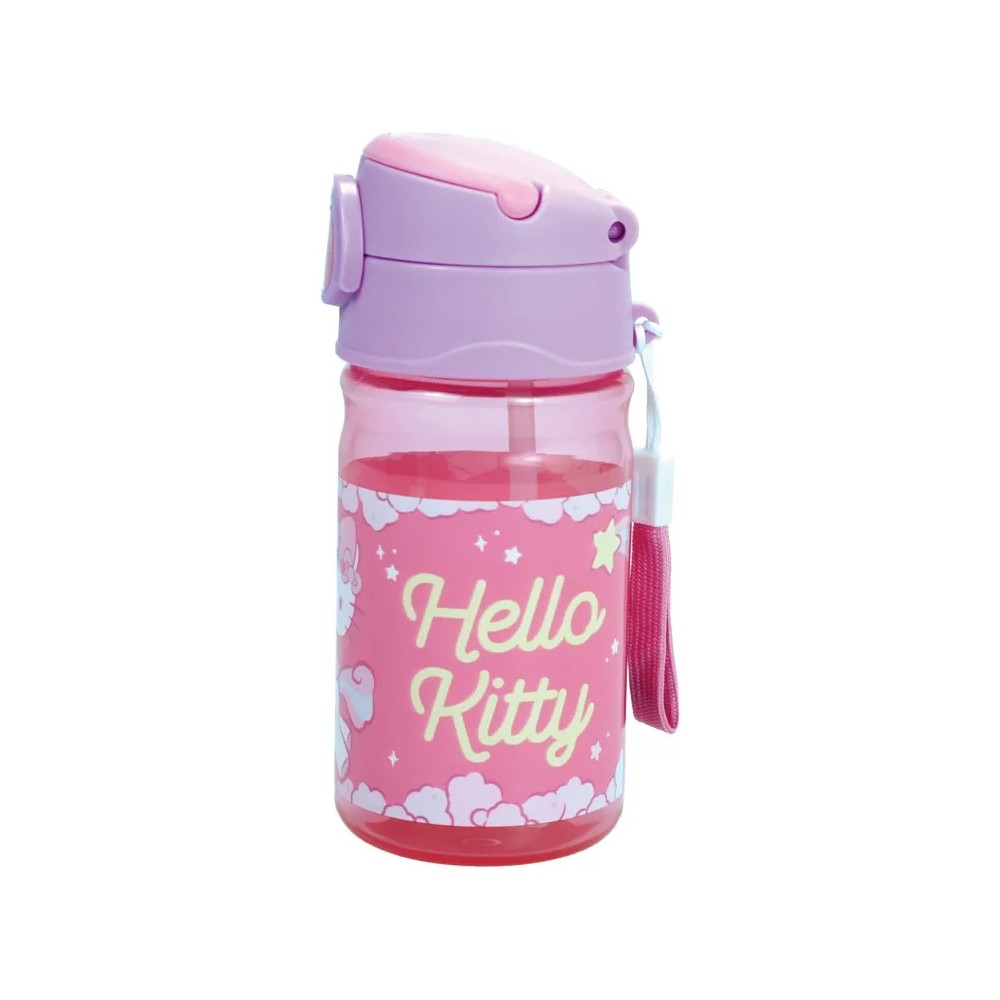 Hello Kitty Unicorn plastic bottle with hook 350 ml
