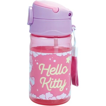 Hello Kitty Unicorn plastic bottle with hook 350 ml