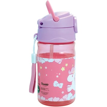 Hello Kitty Unicorn plastic bottle with hook 350 ml