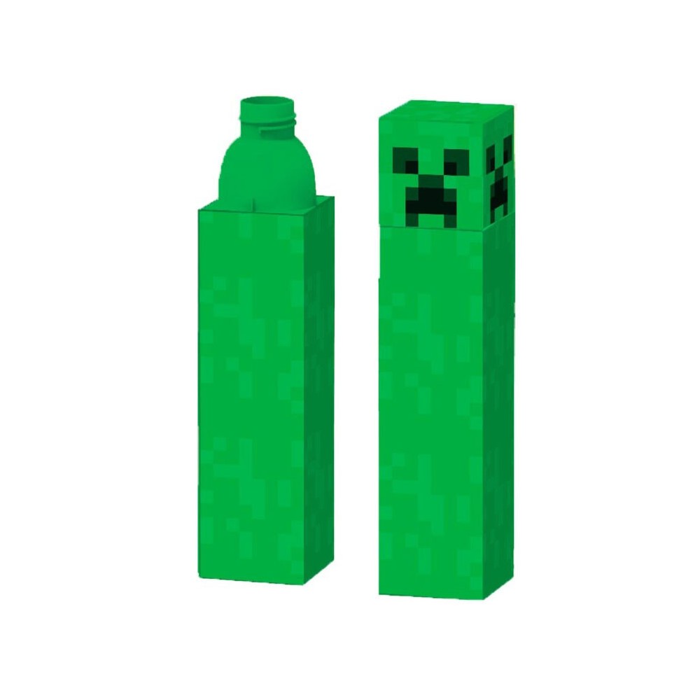 Minecraft Creeper plastic water bottle, sports bottle 650 ml