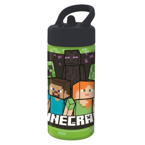 Minecraft water bottle, sports bottle 410 ml