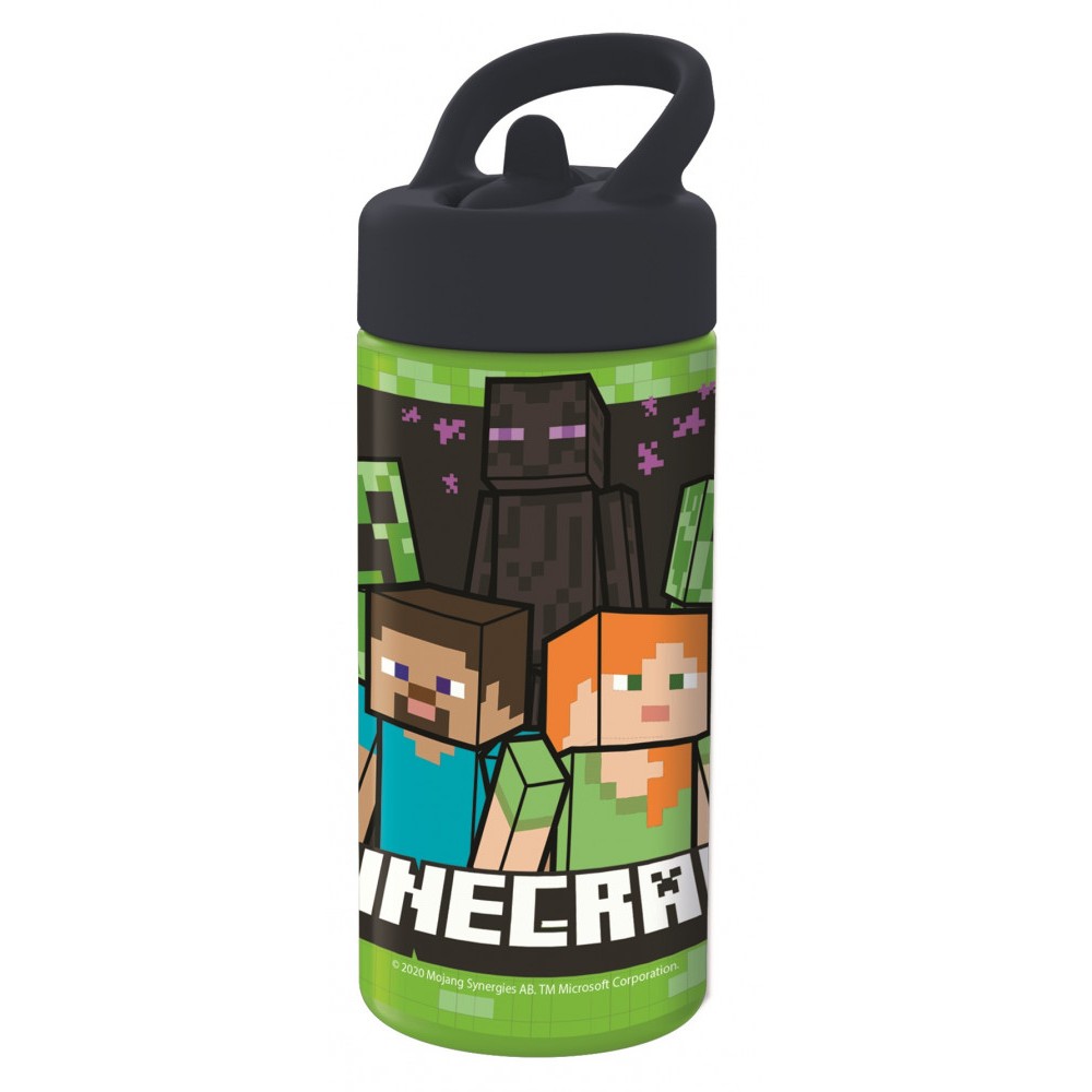 Minecraft water bottle, sports bottle 410 ml