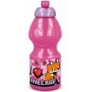 Minecraft Girls Line flask, sports bottle 400 ml