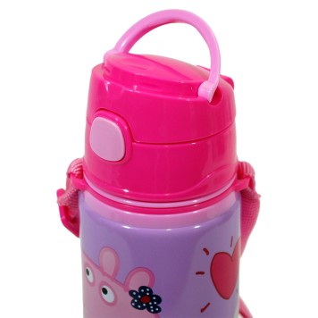 Peppa Pig aluminum bottle with hook 600 ml