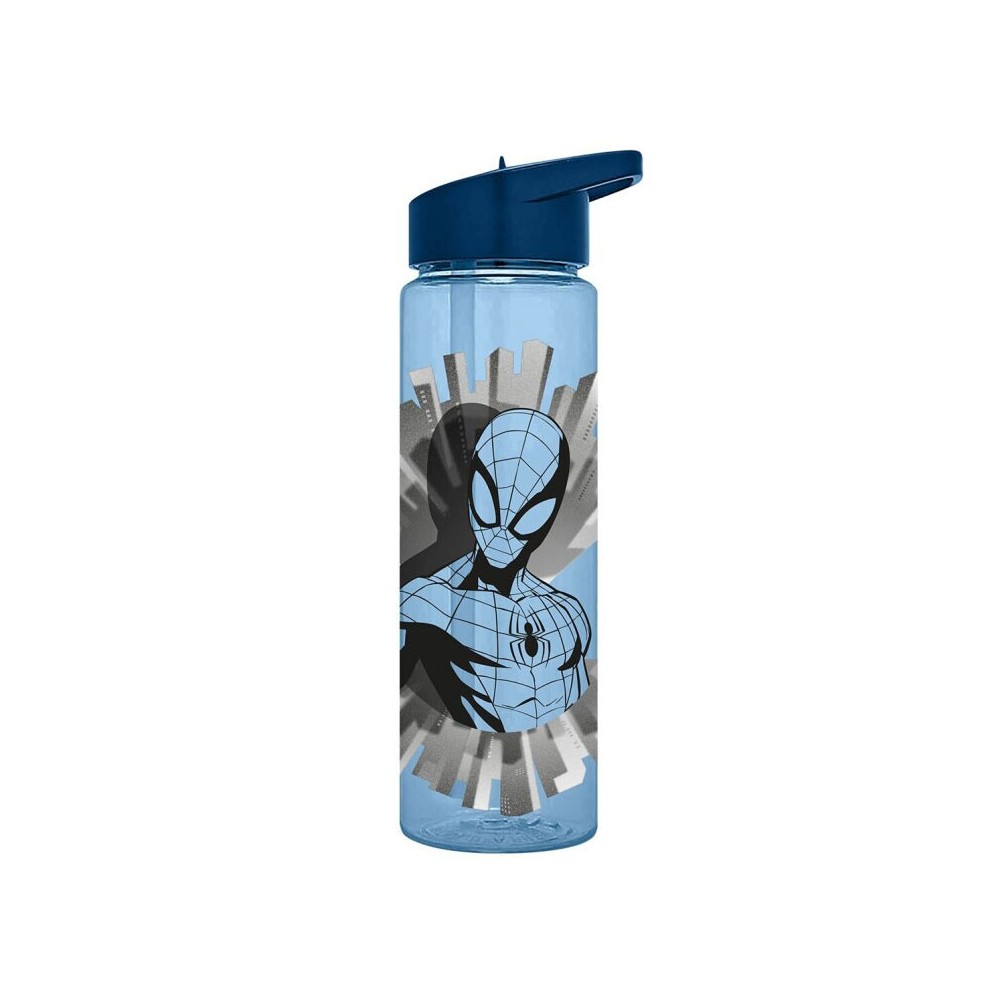 Spiderman Blue plastic bottle, sports bottle 600 ml