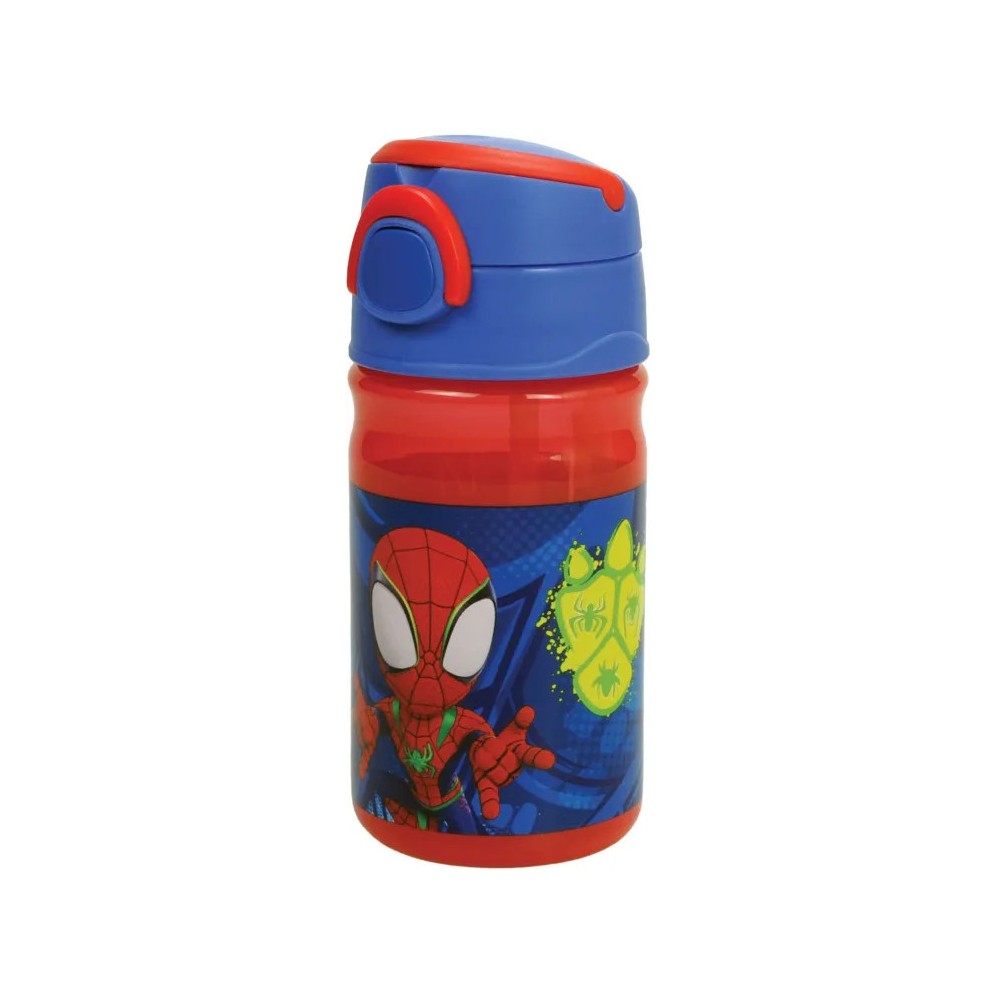 Spiderman Spidey Dino Webs plastic bottle with hook 350 ml