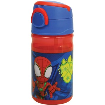 Spiderman Spidey Dino Webs plastic bottle with hook 350 ml