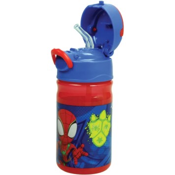 Spiderman Spidey Dino Webs plastic bottle with hook 350 ml