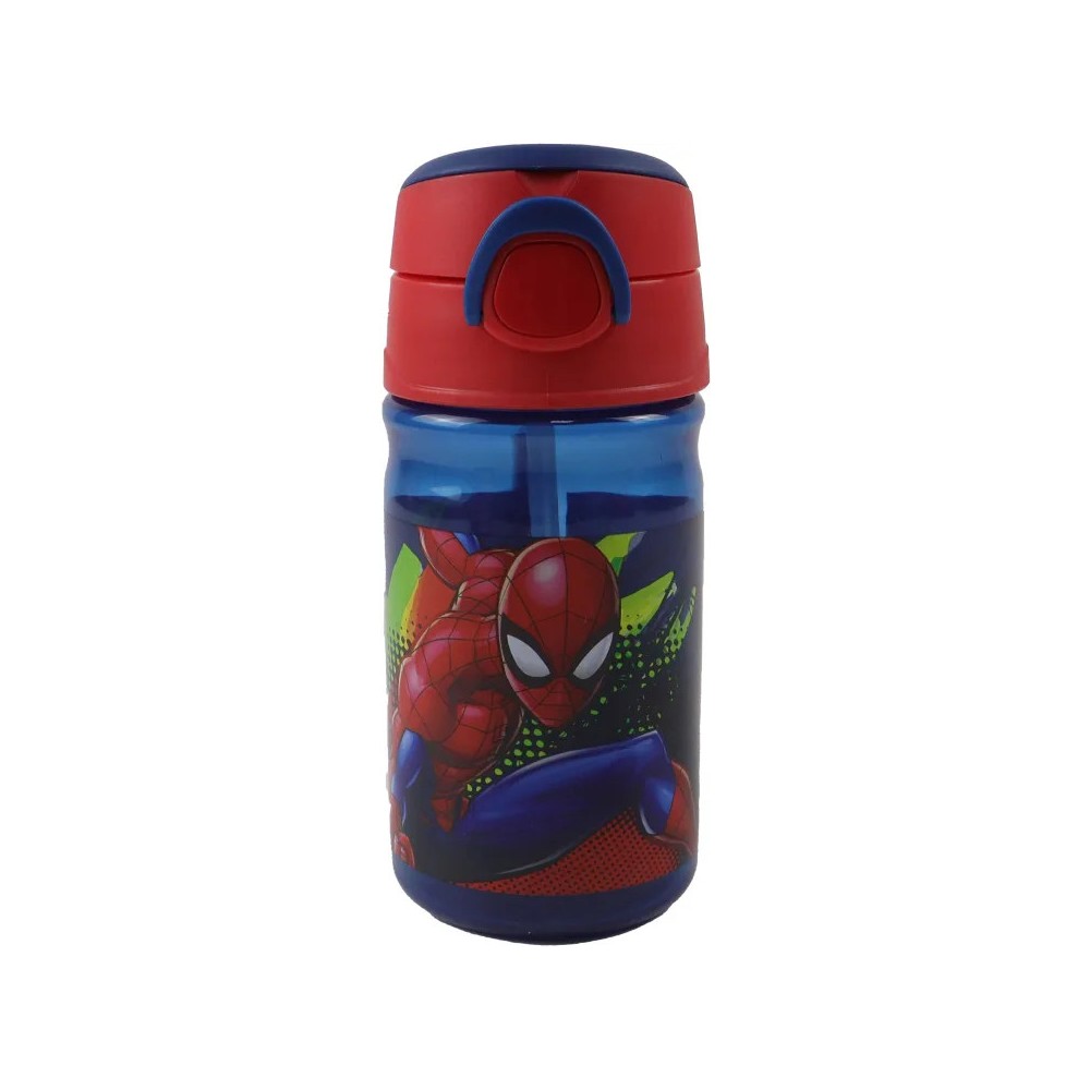 Spiderman Splotch plastic bottle with hook 350 ml