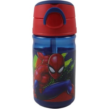 Spiderman Splotch plastic bottle with hook 350 ml