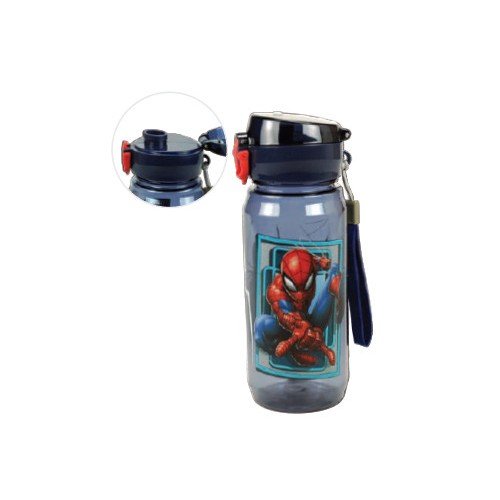 Spiderman World plastic bottle with hook 600 ml