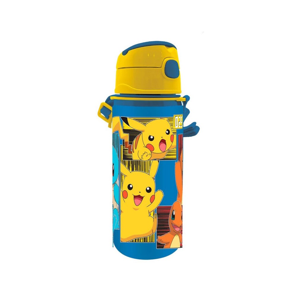 Pokémon Electric aluminum bottle with hook 600 ml