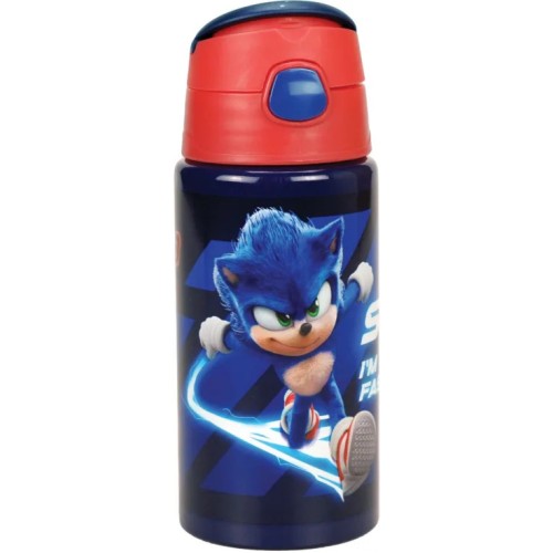 Sonic the Hedgehog Brawn aluminum bottle with hook 500 ml