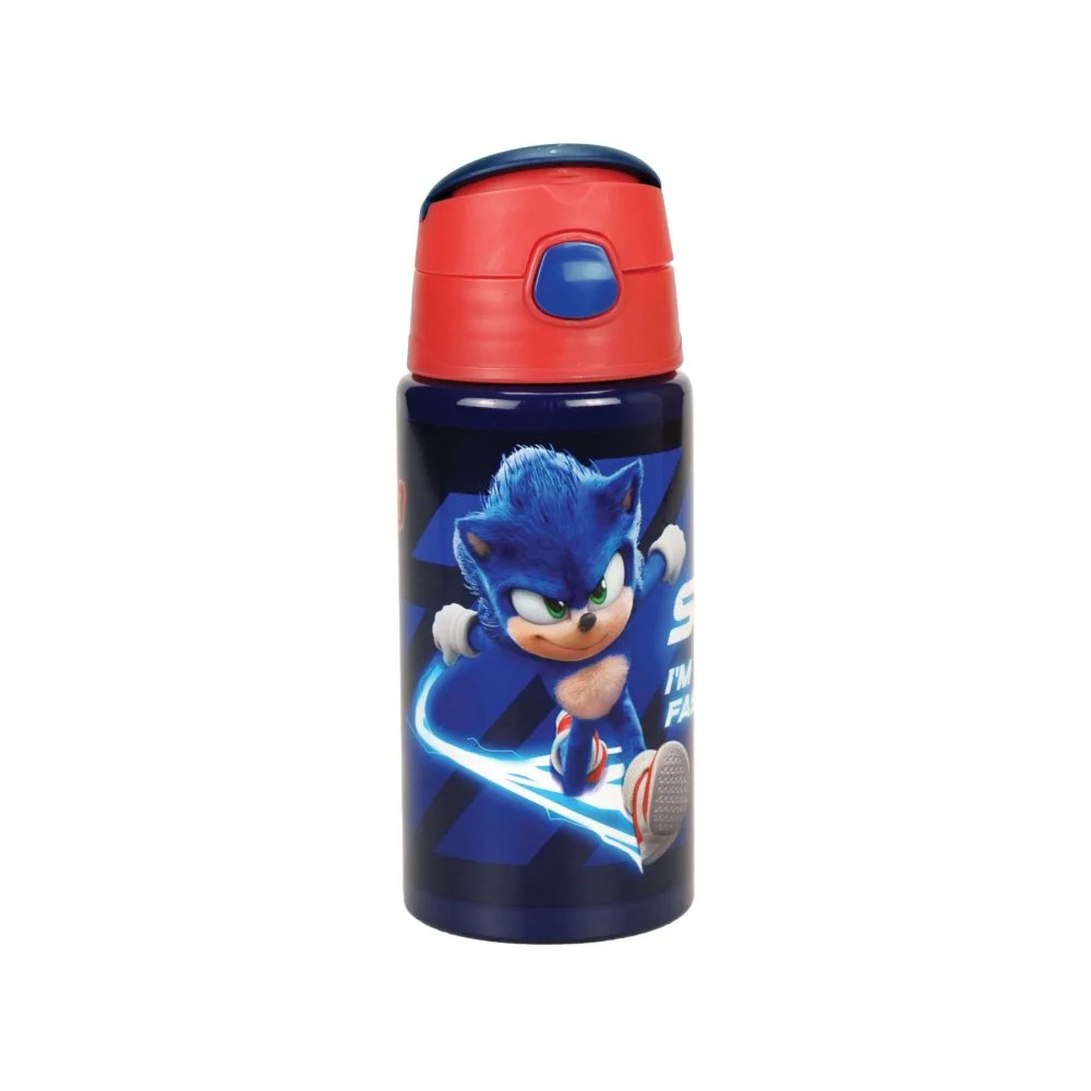Sonic the Hedgehog Brawn aluminum bottle with hook 500 ml